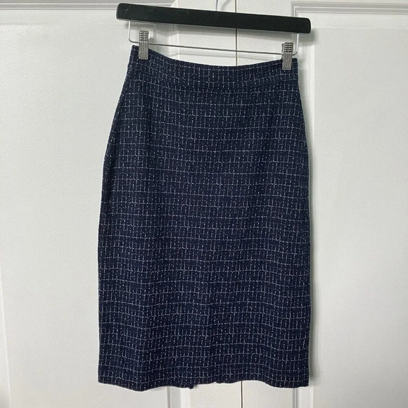 Anthropologie Maeve Blue Pencil Skirt  Womens XS - Picture 2 of 6